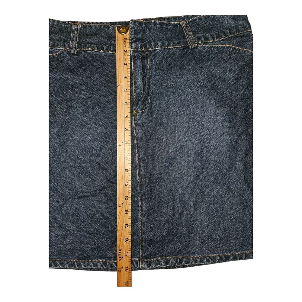 Vintage Old Navy Denim Pencil Skirt Size 14 Women's Mid Rise Pockets Y2K - Picture 4 of 6